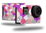 Brushed Circles Pink - Decal Style Skin fits GoPro Hero 4 Black Camera (GOPRO SOLD SEPARATELY)