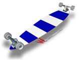 Psycho Stripes Blue and White - Decal Style Vinyl Wrap Skin fits Longboard Skateboards up to 10"x42" (LONGBOARD NOT INCLUDED)