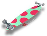 Kearas Polka Dots Pink And Blue - Decal Style Vinyl Wrap Skin fits Longboard Skateboards up to 10"x42" (LONGBOARD NOT INCLUDED)
