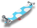 Kearas Polka Dots White And Blue - Decal Style Vinyl Wrap Skin fits Longboard Skateboards up to 10"x42" (LONGBOARD NOT INCLUDED)