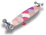 Brushed Circles Pink - Decal Style Vinyl Wrap Skin fits Longboard Skateboards up to 10"x42" (LONGBOARD NOT INCLUDED)