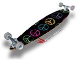 Kearas Peace Signs Black - Decal Style Vinyl Wrap Skin fits Longboard Skateboards up to 10"x42" (LONGBOARD NOT INCLUDED)