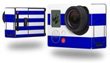 Psycho Stripes Blue and White - Decal Style Skin fits GoPro Hero 3+ Camera (GOPRO NOT INCLUDED)