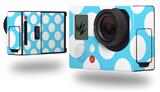 Kearas Polka Dots White And Blue - Decal Style Skin fits GoPro Hero 3+ Camera (GOPRO NOT INCLUDED)