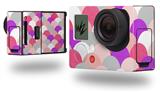 Brushed Circles Pink - Decal Style Skin fits GoPro Hero 3+ Camera (GOPRO NOT INCLUDED)
