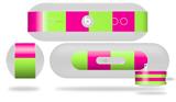 Decal Style Wrap Skin fits Beats Pill Plus Psycho Stripes Neon Green and Hot Pink (BEATS PILL NOT INCLUDED)
