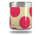 Skin Decal Wrap for Yeti Rambler Lowball - Kearas Polka Dots Pink On Cream