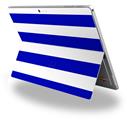 Psycho Stripes Blue and White - Decal Style Vinyl Skin (fits Microsoft Surface Pro 4)