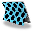 Kearas Polka Dots Black And Blue - Decal Style Vinyl Skin (fits Microsoft Surface Pro 4)