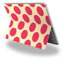 Kearas Polka Dots Pink On Cream - Decal Style Vinyl Skin (fits Microsoft Surface Pro 4)