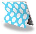 Kearas Polka Dots White And Blue - Decal Style Vinyl Skin (fits Microsoft Surface Pro 4)