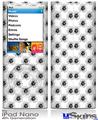 iPod Nano 4G Skin - Kearas Daisies Black on White