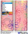 iPod Nano 4G Skin - Kearas Flowers on Pink