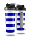 Decal Style Skin Wrap works with Blender Bottle 28oz Psycho Stripes Blue and White (BOTTLE NOT INCLUDED)