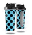 Decal Style Skin Wrap works with Blender Bottle 28oz Kearas Polka Dots Black And Blue (BOTTLE NOT INCLUDED)