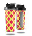 Decal Style Skin Wrap works with Blender Bottle 28oz Kearas Polka Dots Pink And Yellow (BOTTLE NOT INCLUDED)