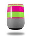 Decal Style Skin Wrap for Google Home Original - Psycho Stripes Neon Green and Hot Pink (GOOGLE HOME NOT INCLUDED)
