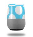 Decal Style Skin Wrap for Google Home Original - Kearas Polka Dots White And Blue (GOOGLE HOME NOT INCLUDED)