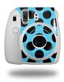 WraptorSkinz Skin Decal Wrap compatible with Fujifilm Mini 8 Camera Kearas Polka Dots Black And Blue (CAMERA NOT INCLUDED)