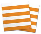WraptorSkinz Vinyl Craft Cutter Designer 12x12 Sheets Psycho Stripes Orange and White - 2 Pack