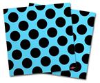 WraptorSkinz Vinyl Craft Cutter Designer 12x12 Sheets Kearas Polka Dots Black And Blue - 2 Pack