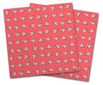 WraptorSkinz Vinyl Craft Cutter Designer 12x12 Sheets Paper Planes Coral - 2 Pack