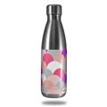 Skin Decal Wrap for RTIC Water Bottle 17oz Brushed Circles Pink (BOTTLE NOT INCLUDED)