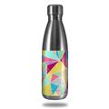 Skin Decal Wrap for RTIC Water Bottle 17oz Brushed Geometric (BOTTLE NOT INCLUDED)