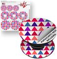 Decal Style Vinyl Skin Wrap 3 Pack for PopSockets Triangles Berries (POPSOCKET NOT INCLUDED)