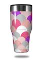 Skin Decal Wrap for Walmart Ozark Trail Tumblers 40oz Brushed Circles Pink (TUMBLER NOT INCLUDED) by WraptorSkinz