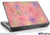 Laptop Skin (Large) - Kearas Flowers on Pink