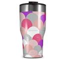 WraptorSkinz Skin Wrap compatible with 2017 and newer RTIC Tumblers 30oz Brushed Circles Pink (TUMBLER NOT INCLUDED)