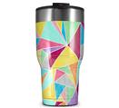 WraptorSkinz Skin Wrap compatible with 2017 and newer RTIC Tumblers 30oz Brushed Geometric (TUMBLER NOT INCLUDED)