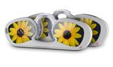 Decal Style Vinyl Skin Wrap 2 Pack for Nooz Glasses Rectangle Case Yellow Daisy (NOOZ NOT INCLUDED) by WraptorSkinz