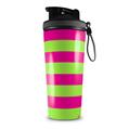 Skin Wrap Decal for IceShaker 2nd Gen 26oz Psycho Stripes Neon Green and Hot Pink (SHAKER NOT INCLUDED)