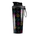 Skin Wrap Decal for IceShaker 2nd Gen 26oz Kearas Peace Signs Black (SHAKER NOT INCLUDED)