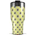 Skin Wrap Decal for 2017 RTIC Tumblers 40oz Kearas Daisies Yellow (TUMBLER NOT INCLUDED)