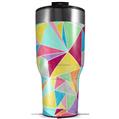 Skin Wrap Decal for 2017 RTIC Tumblers 40oz Brushed Geometric (TUMBLER NOT INCLUDED)