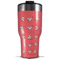 Skin Wrap Decal for 2017 RTIC Tumblers 40oz Paper Planes Coral (TUMBLER NOT INCLUDED)