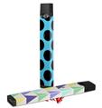 Skin Decal Wrap 2 Pack for Juul Vapes Kearas Polka Dots Black And Blue JUUL NOT INCLUDED