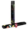 Skin Decal Wrap 2 Pack for Juul Vapes Kearas Flowers on Black JUUL NOT INCLUDED