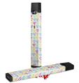 Skin Decal Wrap 2 Pack for Juul Vapes Kearas Hearts White JUUL NOT INCLUDED