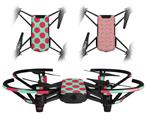 Skin Decal Wrap 2 Pack for DJI Ryze Tello Drone Kearas Polka Dots Pink And Blue DRONE NOT INCLUDED