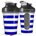 Decal Style Skin Wrap works with Blender Bottle 20oz Psycho Stripes Blue and White (BOTTLE NOT INCLUDED)