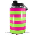Skin Decal Wrap for Yeti 1 Gallon Jug Psycho Stripes Neon Green and Hot Pink - JUG NOT INCLUDED by WraptorSkinz