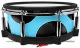 Skin Wrap works with Roland vDrum Shell PD-140DS Drum Kearas Polka Dots Black And Blue (DRUM NOT INCLUDED)