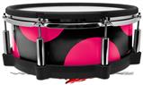 Skin Wrap works with Roland vDrum Shell PD-140DS Drum Kearas Polka Dots Pink On Black (DRUM NOT INCLUDED)
