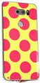 Skin Decal Wrap for LG V30 Kearas Polka Dots Pink And Yellow