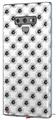 Decal style Skin Wrap compatible with Samsung Galaxy Note 9 Kearas Daisies Black on White
