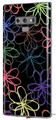 Decal style Skin Wrap compatible with Samsung Galaxy Note 9 Kearas Flowers on Black